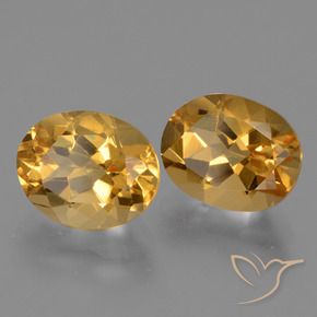 5.43 ct natürliche Tiefes Gold Citrin-Edelsteine, Oval, VS