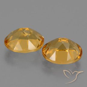 5.43 ct natürliche Tiefes Gold Citrin-Edelsteine, Oval, VS