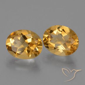 4.90 ct natürliche Orange-Gold Citrin-Edelsteine, Oval, VS
