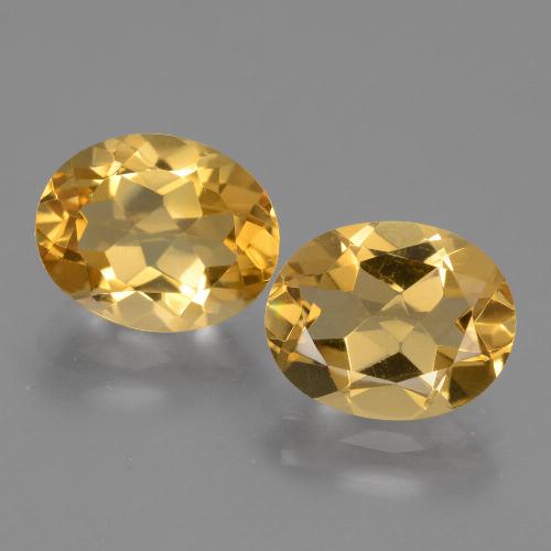 4,66 ct natürliche goldener Citrin-Edelsteine, Oval Schliff, VVS-VS