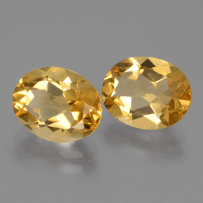 4,66 ct natürliche goldener Citrin-Edelsteine, Oval Schliff, VVS-VS