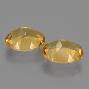 4,66 ct natürliche goldener Citrin-Edelsteine, Oval Schliff, VVS-VS