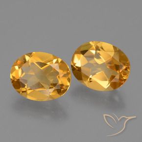 4.51 ct natürliche Tiefes Orange-Gold Citrin-Edelsteine, Oval, VVS-VS