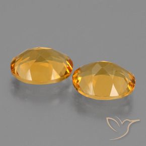 4.51 ct natürliche Tiefes Orange-Gold Citrin-Edelsteine, Oval, VVS-VS
