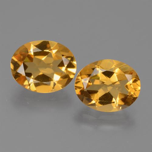 4,51 ct natürliche goldener Citrin-Edelsteine, Oval Schliff, VVS-VS