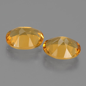 4,51 ct natürliche goldener Citrin-Edelsteine, Oval Schliff, VVS-VS