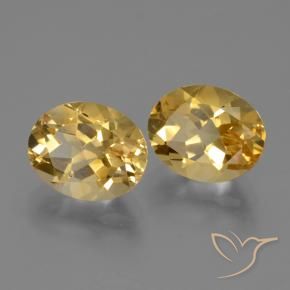 4.96 ct natürliche Mittel-Dunkelgold Citrin-Edelsteine, Oval, VVS-VS