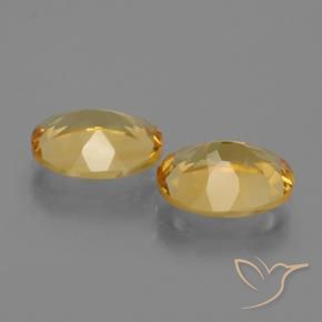 4.45 ct natürliche Mittel-Dunkelgold Citrin-Edelsteine, Oval, VVS-VS