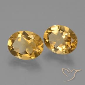 4.40 ct natürliche Tiefes Gold Citrin-Edelsteine, Oval, VVS