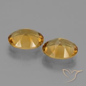 4.40 ct natürliche Tiefes Gold Citrin-Edelsteine, Oval, VVS