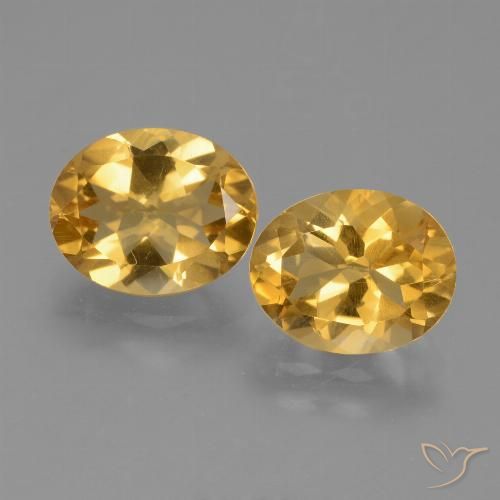 4.79ctw Natürlicher Mittel-Dunkelgold Citrin, Oval, VVS-VS