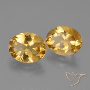 4.79 ct natürliche Mittel-Dunkelgold Citrin-Edelsteine, Oval, VVS-VS