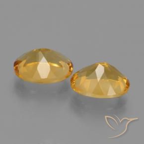 4.79 ct natürliche Mittel-Dunkelgold Citrin-Edelsteine, Oval, VVS-VS