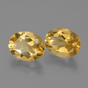 4,81 ct natürliche goldener Citrin-Edelsteine, Oval Schliff, VVS