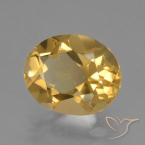 9,17 ctw natürlicher gold-orange Citrin, Oval, VVS