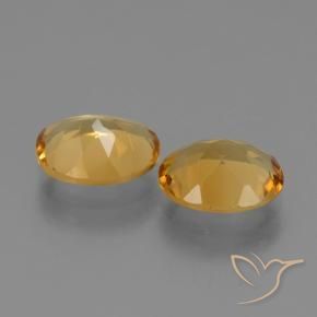 3.98 ct natürliche Tiefes Goldorange Citrin-Edelsteine, Oval, VS