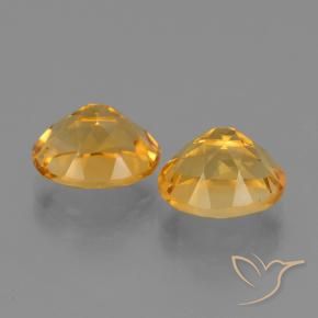 5.56 ct natürliche Mittel-Helles Orange-Gold Citrin-Edelsteine, Oval, VVS