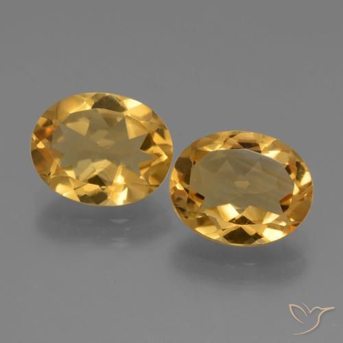 4.65ctw Natürlicher Dunkelgolden Citrin, Oval, VS