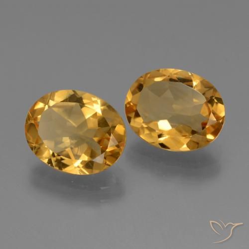 4.65 ct natürliche Dunkelgolden Citrin-Edelsteine, Oval, VS