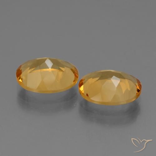 4.65 ct natürliche Dunkelgolden Citrin-Edelsteine, Oval, VS