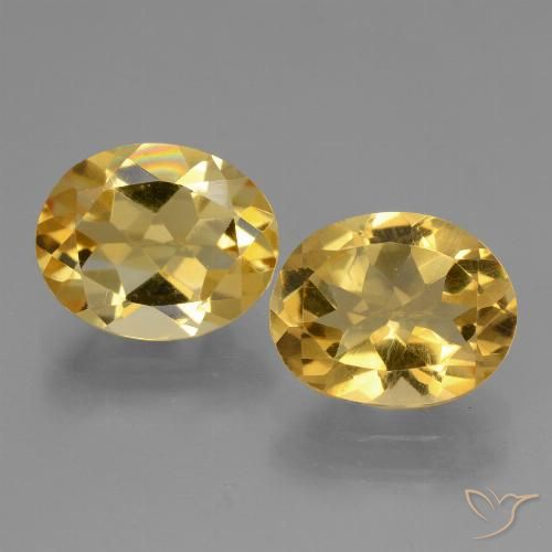 4.33ctw Natürlicher Golden Citrin, Oval, VS
