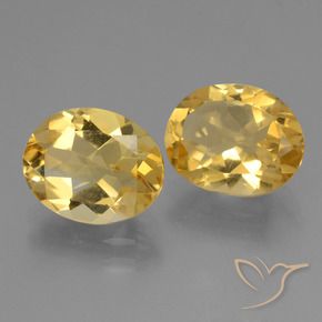 4.33 ct natürliche Golden Citrin-Edelsteine, Oval, VS