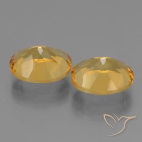 4.94 ct natürliche Tiefes Goldorange Citrin-Edelsteine, Oval, VVS-VS