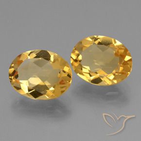 4.52 ct natürliche Tiefes Goldorange Citrin-Edelsteine, Oval, VVS-VS