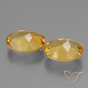 4.52 ct natürliche Tiefes Goldorange Citrin-Edelsteine, Oval, VVS-VS