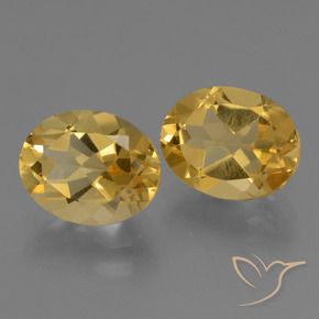 4.84 ct natürliche Tiefes Goldorange Citrin-Edelsteine, Oval, VVS