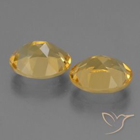 4.84 ct natürliche Tiefes Goldorange Citrin-Edelsteine, Oval, VVS