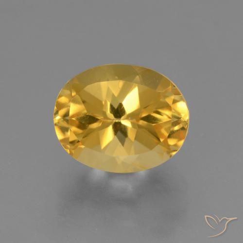 2.69ct Natürlicher Helles Gold Citrin, Oval, VS