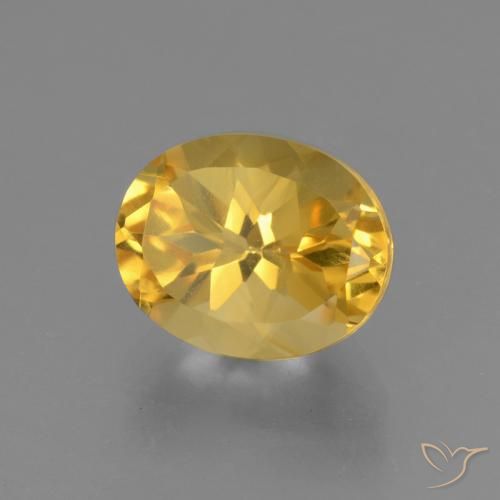 9,17 ctw natürlicher Helles Gold Citrin, Oval, VS