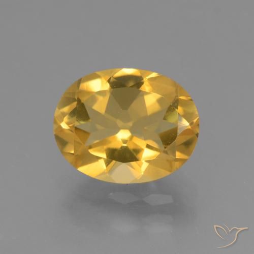 2.32ct Natürlicher Golden Citrin, Oval, VVS-VS