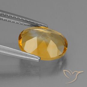 9,17 ctw natürlicher Mittel Orange-Gold Citrin, Oval, VS