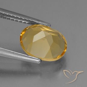 9,17 ctw natürlicher Mittelgold Citrin, Oval, VVS-VS