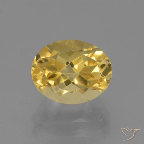 2.92ct Natürlicher gold-orange Citrin, Oval, VVS