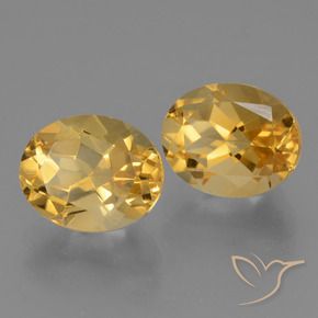 5.77 ct natürliche Mittelgold Citrin-Edelsteine, Oval, VVS