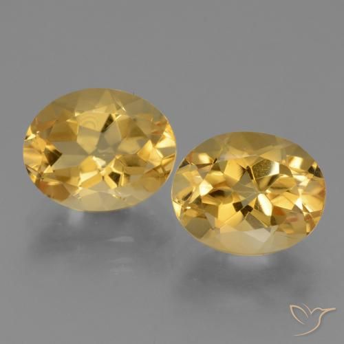 5.18ctw Natürlicher Golden Citrin, Oval, VVS