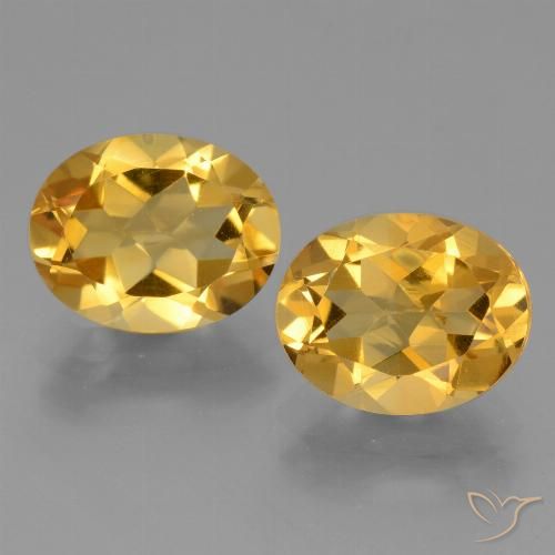 4.90ctw Natürlicher Mittelgold Citrin, Oval, VVS