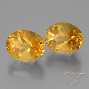 5.40 ct natürliche Tiefes Goldorange Citrin-Edelsteine, Oval, VVS-VS