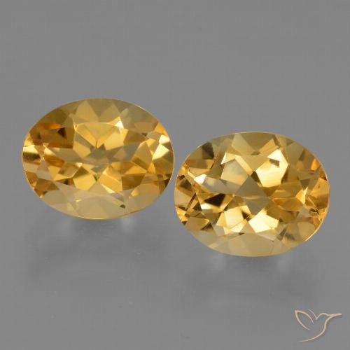 5.25ctw Natürlicher Dunkelgolden Citrin, Oval, VVS