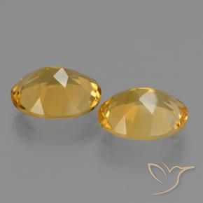 4.29 ct natürliche Tiefes Goldorange Citrin-Edelsteine, Oval, VVS-VS