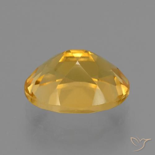 9,17 ctw natürlicher gold-orange Citrin, Oval, VVS-VS