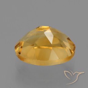 9,17 ctw natürlicher Tiefes Goldorange Citrin, Oval, VVS