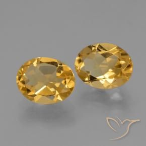 4.46 ct natürliche Dunkelgolden Citrin-Edelsteine, Oval, VS