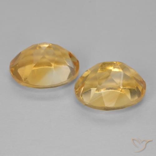 5.78 ct natürliche Tiefes Goldorange Citrin-Edelsteine, Oval, VVS