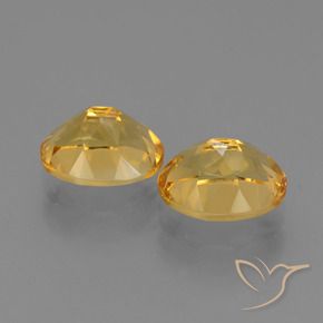 5.04 ct natürliche Tiefes Goldorange Citrin-Edelsteine, Oval Schliff, VVS