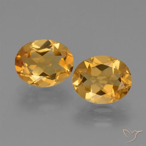 4.75ctw Natürlicher Dunkelgolden Citrin, Oval, VVS-VS