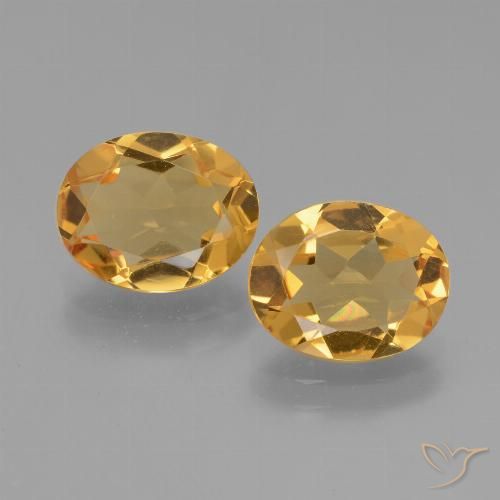 4.47ctw Natürlicher Dunkelgolden Citrin, Oval, VVS